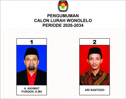 Pengumuman Calon Lurah Wonolelo Periode 2026-2034